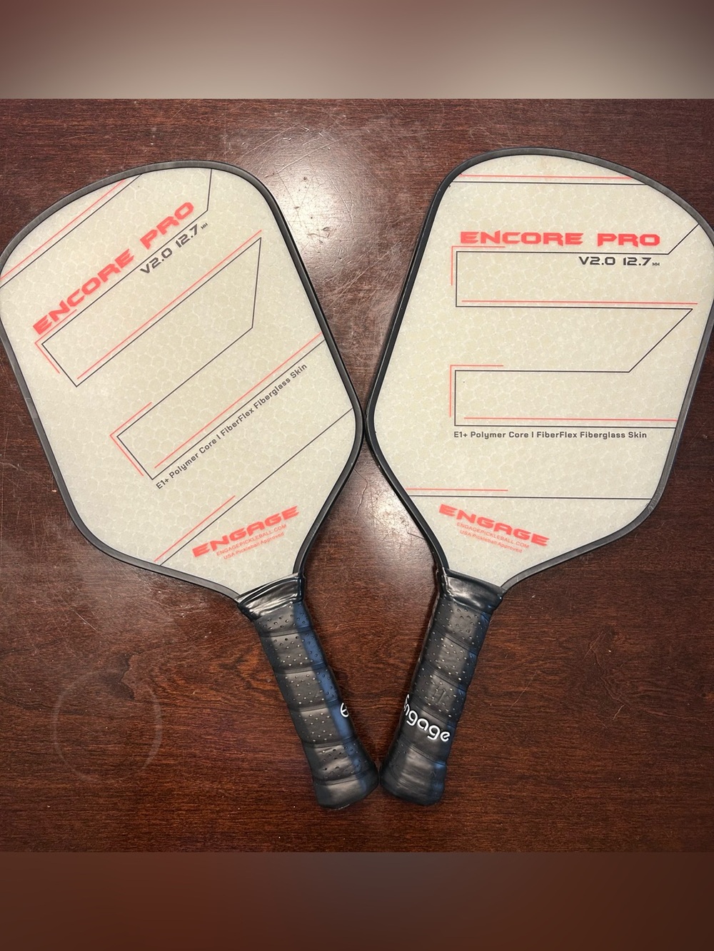 Encore Pro V2.0 Pickleball Paddles - Gray/Black
